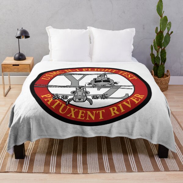Item preview, USMC H-1 Flight Test Patuxent River Official Insignia Patch designed and sold by CharlieDesings.