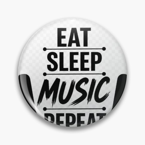 Item preview, Eat Sleep Music Repeat designed and sold by KuteVibes22.