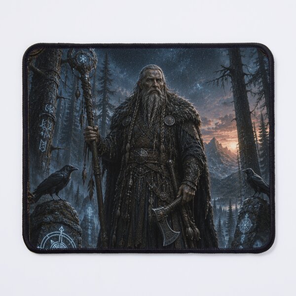 Item preview, The Viking Raven Seer – Keeper of Ancient Wisdom designed and sold by i-corp.