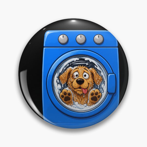 Item preview, Dizzy Dog Stuck In Washing Machine Funny Design designed and sold by BoyleDesignShop.