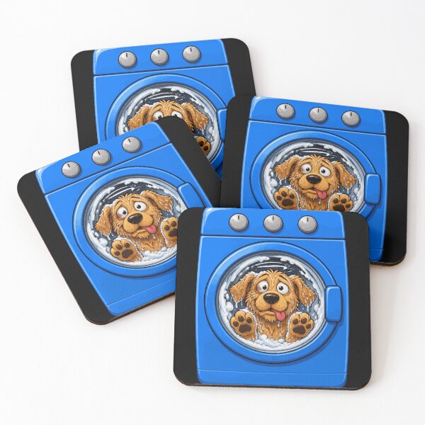 Item preview, Dizzy Dog Stuck In Washing Machine Funny Design designed and sold by BoyleDesignShop.