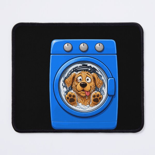 Item preview, Dizzy Dog Stuck In Washing Machine Funny Design designed and sold by BoyleDesignShop.