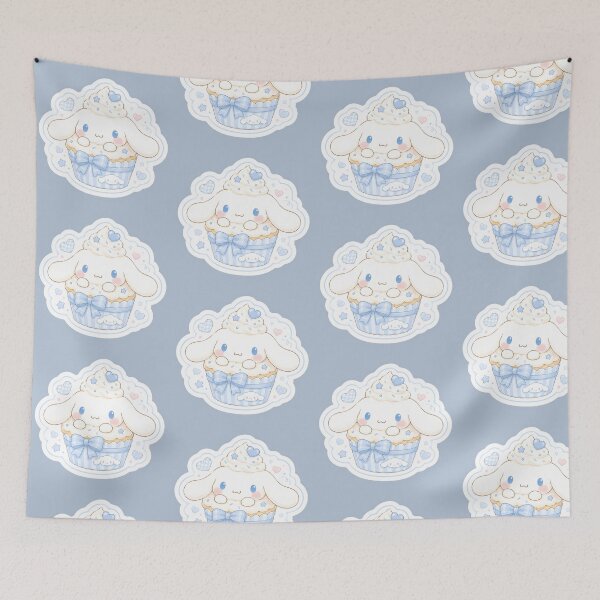 Item preview, Kawaii Cinnamoroll Cupcake | Soft Pastel Blue Dessert designed and sold by CyberCreatives.