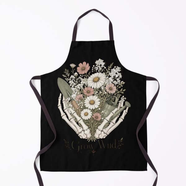 Item preview, Grow Wild Skeleton Shirt, Comfort Colors® Floral Skeleton Hands Tee, Gothic Gardener Halloween Graphic designed and sold by TshirtsLabs.