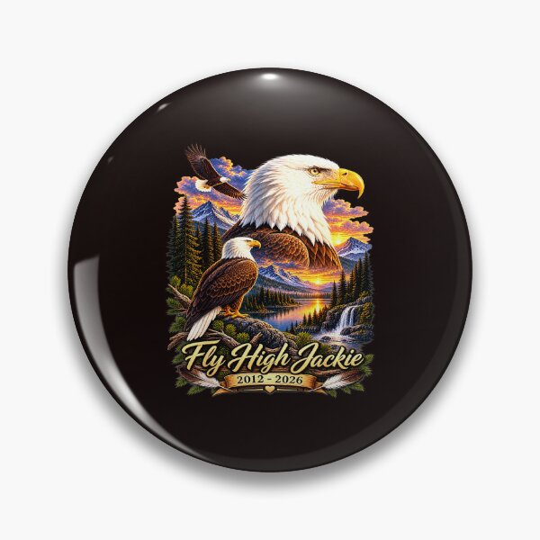 Item preview, Fly High Jackie, Jackie and Shadow Bald Eagle designed and sold by ChuyenSuperx.
