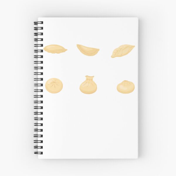 Item preview, 6 Dumpling Types Cutout Set – Chinese Dumpling Food Illustration Bundle designed and sold by EmeraldeaArt.