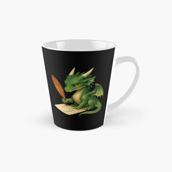 Item preview, dragon with pen and parchment designed and sold by Hatchling Hollow.