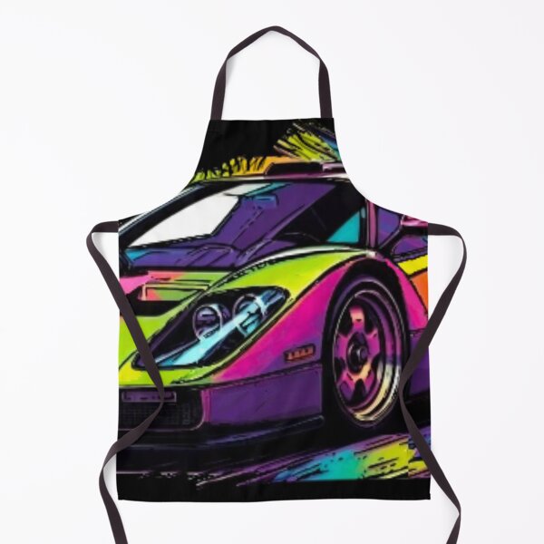 Item preview, Retro Splatter Supercar - Neon Vector Racing Art designed and sold by Nexus Space.