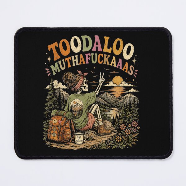 Item preview, Toodaloo Skeleton Hiker Funny Vintage Camping Sunset designed and sold by haitrieuic96.