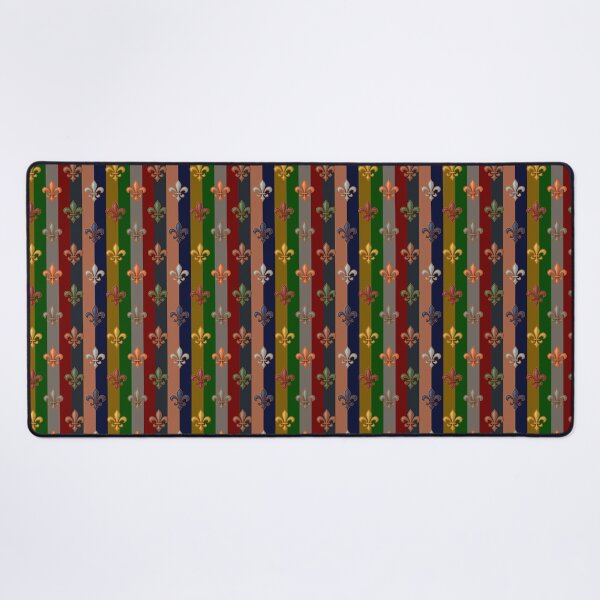 Item preview, Royal Autumnal Fleur-de-lis Stripes Pattern Design designed and sold by PatternTitan.