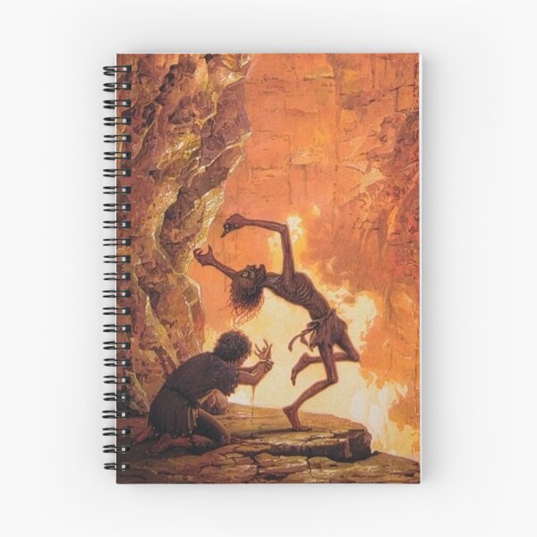 Item preview, Illustration from The Lord of the Rings: Froda pushes Gollum - Tolkien Fantasy - Wall Art designed and sold by Alba Forjanívea.