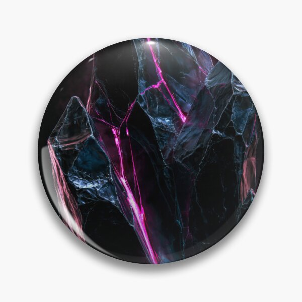 Item preview, Geology Crystal Shard Magenta Neon Mineral Art designed and sold by FrostyFrisby.