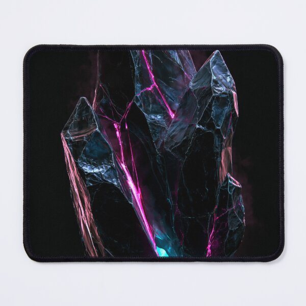 Item preview, Geology Crystal Shard Magenta Neon Mineral Art designed and sold by FrostyFrisby.