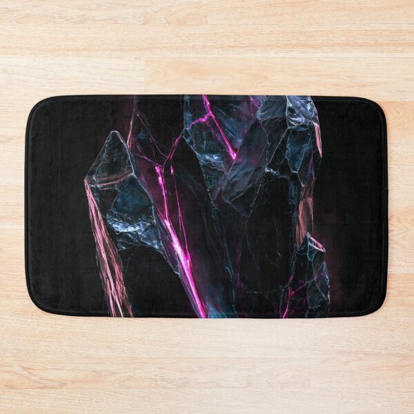 Item preview, Geology Crystal Shard Magenta Neon Mineral Art designed and sold by FrostyFrisby.