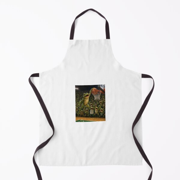 Item preview, Frog dunks basketball at game with cheering frogs. designed and sold by me-me-me74.