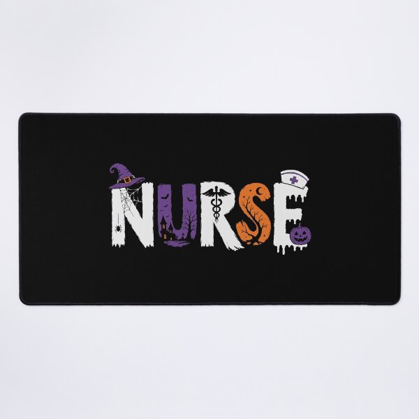 Item preview, NURSE HALLOWEEN bats and pumpkins designed and sold by YNELENT.