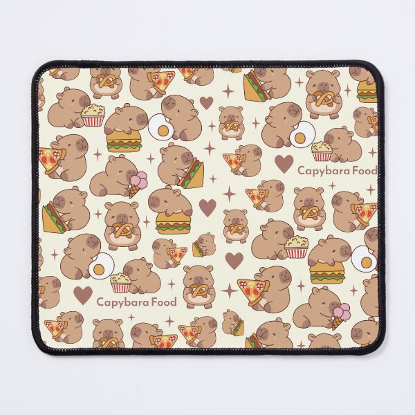 Item preview, Capy Food Pattern designed and sold by kawaiistudio.