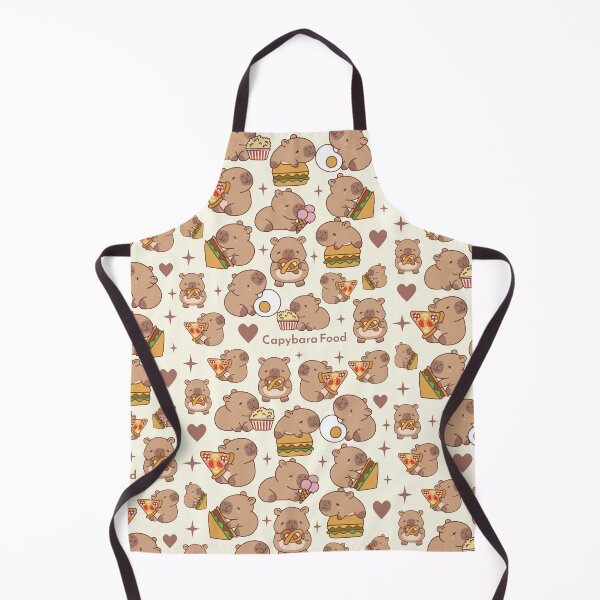 Item preview, Capy Food Pattern designed and sold by kawaiistudio.