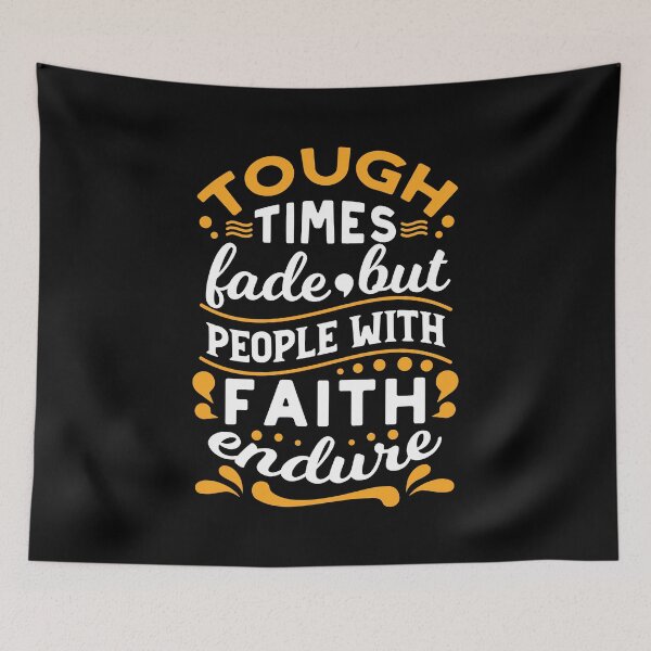 Item preview, Faith Over Struggles – Motivational Religious Typography Art designed and sold by FlinArt.