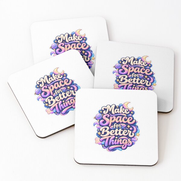 Item preview, Make Space for Better Things Sticker designed and sold by blossomfun.
