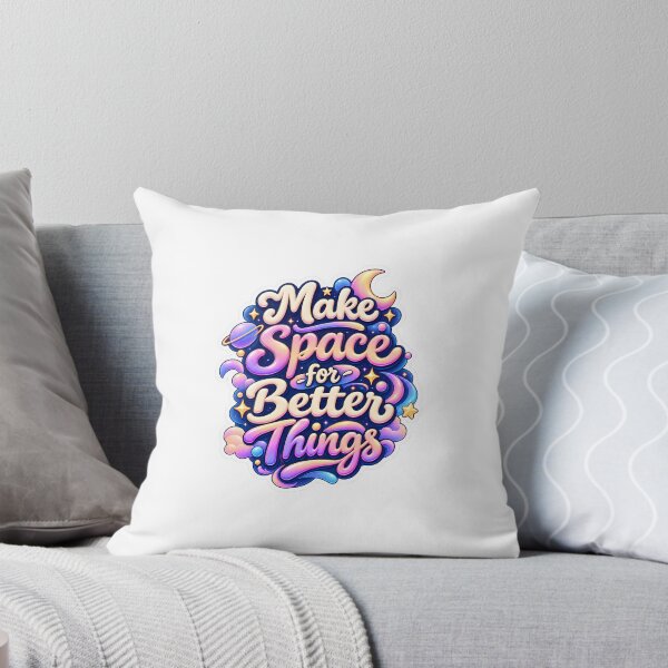 Item preview, Make Space for Better Things Sticker designed and sold by blossomfun.