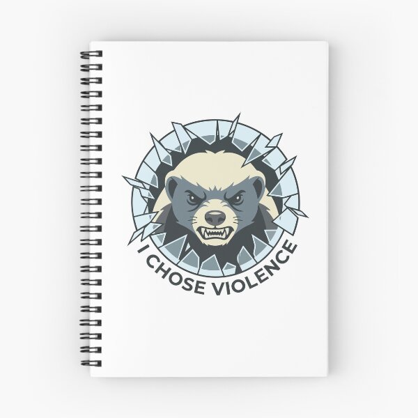 Item preview, I Chose Violence Minimalist Honey Badger designed and sold by Arc2020.