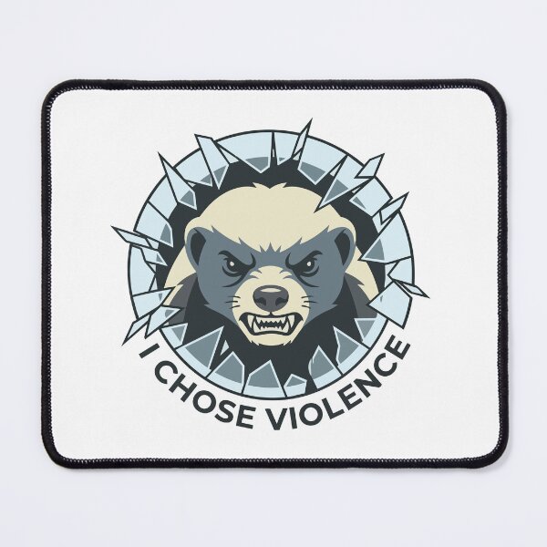 Item preview, I Chose Violence Minimalist Honey Badger designed and sold by Arc2020.