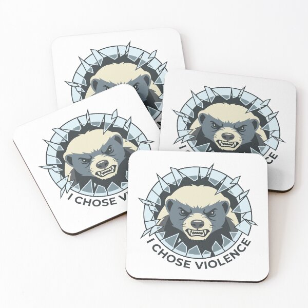 Item preview, I Chose Violence Minimalist Honey Badger designed and sold by Arc2020.