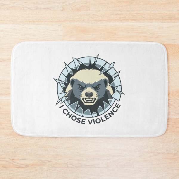 Item preview, I Chose Violence Minimalist Honey Badger designed and sold by Arc2020.