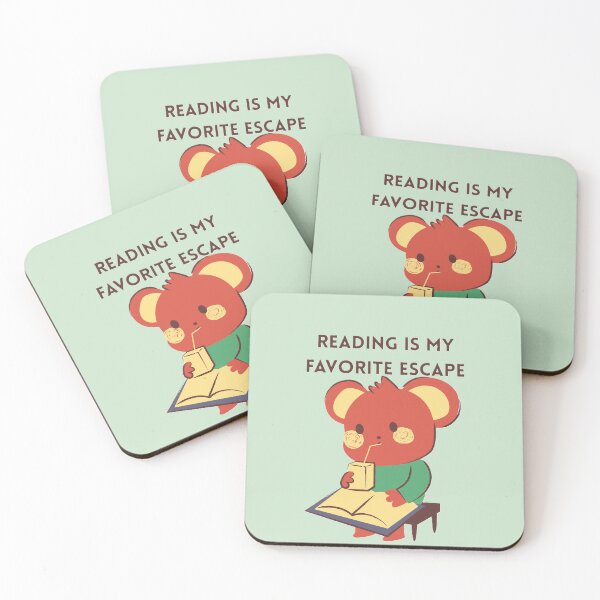 Item preview, Reading is my favorite escape designed and sold by creativityisfun.