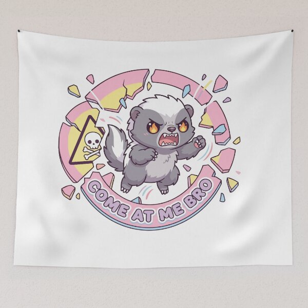 Item preview, Come At Me Bro Kawaii Honey Badger Cute designed and sold by Arc2020.