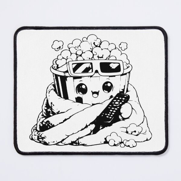 Item preview, Cute Movie Night Popcorn Kawaii Sticker designed and sold by NakottaFashion.