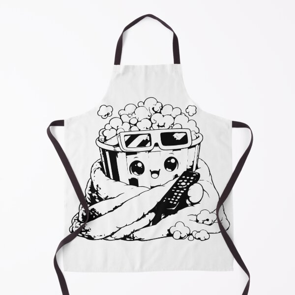 Item preview, Cute Movie Night Popcorn Kawaii Sticker designed and sold by NakottaFashion.