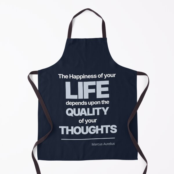 Item preview, The Happiness of Your Life Depends Upon the Quality of Your Thoughts - Marcus Aurelius - Minimalist Style Stoic Quote - Light Version designed and sold by Stoic Core.