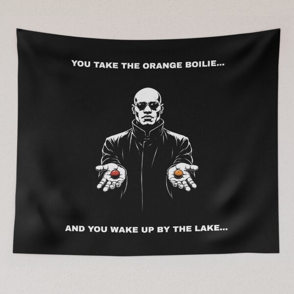 Item preview, You Take The Orange Boilie - Funny Sci-Fi Fishing designed and sold by GeekAnglerStore.