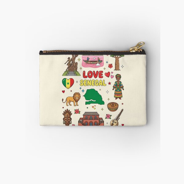Item preview, Love Senegal Aesthetic Culture Doodles & Iconic Landmarks designed and sold by mashmosh.