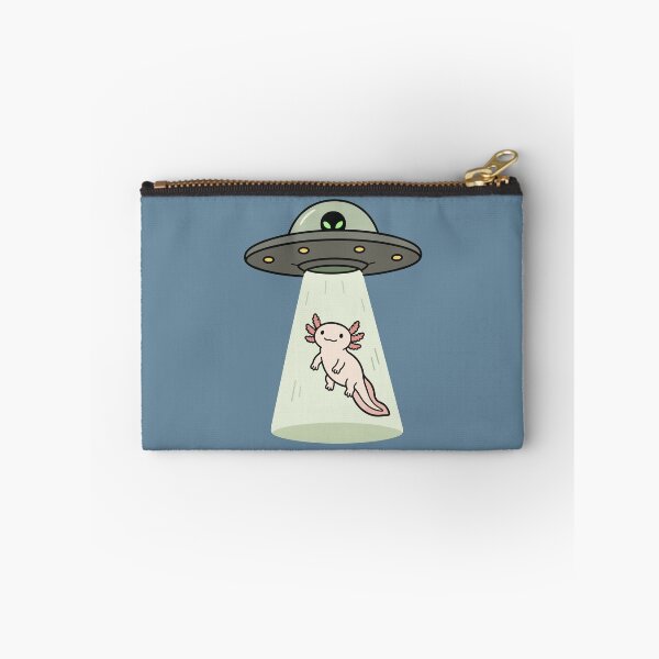 Item preview, UFO Alien Spaceship Abducting An Axolotl designed and sold by pixiedustpaint.
