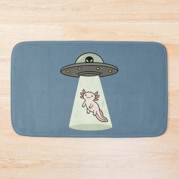 Item preview, UFO Alien Spaceship Abducting An Axolotl designed and sold by pixiedustpaint.