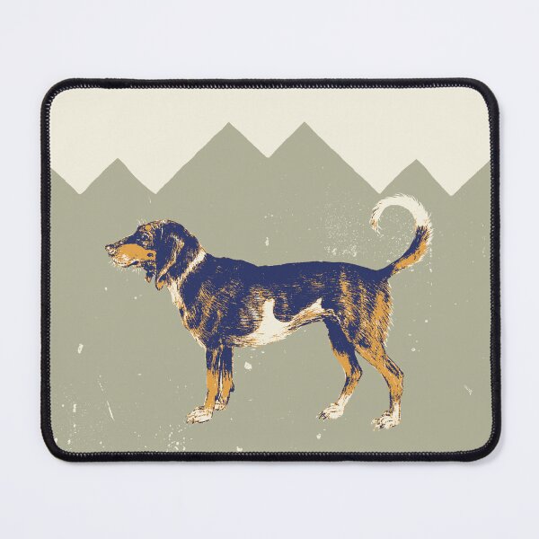 Item preview, A historic beagle with abstract green mountains designed and sold by PbHistory.