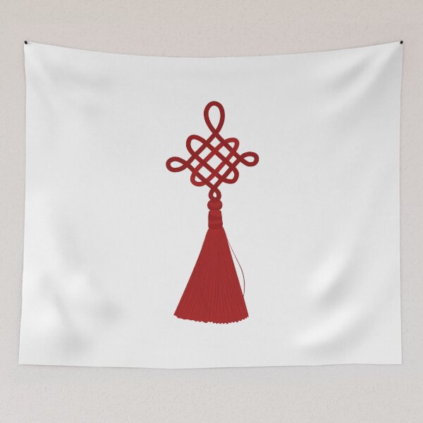 Item preview, Red Chinese Knot – Traditional Chinese Decorative Ornament Cutout designed and sold by EmeraldeaArt.