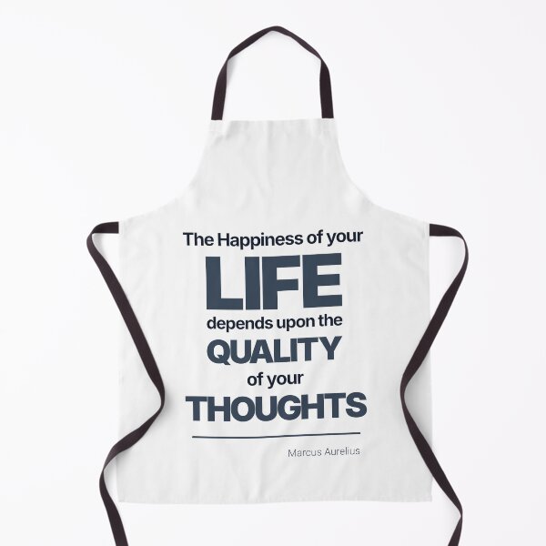 Item preview, The Happiness of Your Life Depends Upon the Quality of Your Thoughts - Marcus Aurelius - Minimalist Style Stoic Quote - Dark Version designed and sold by Stoic Core.