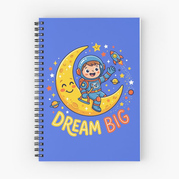 Item preview, Dream Big Cute Astronaut Kid Crescent Moon Space designed and sold by Amir Faysal.