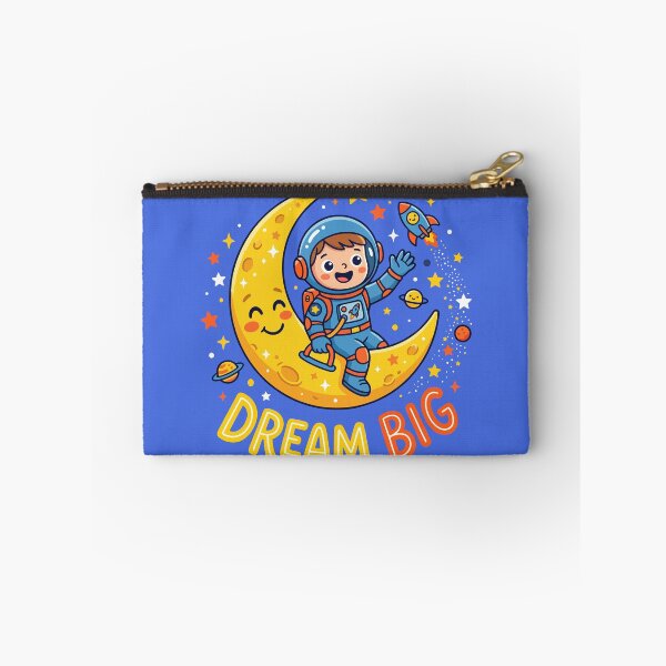 Item preview, Dream Big Cute Astronaut Kid Crescent Moon Space designed and sold by Amir Faysal.