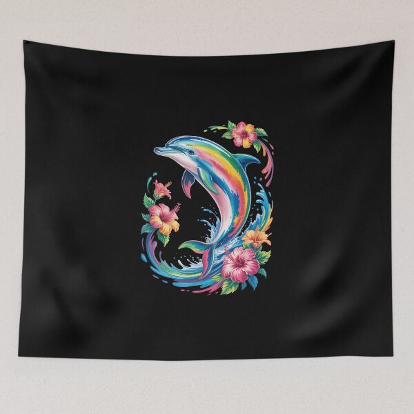 Item preview, Rainbow Tropical Dolphin designed and sold by jkrphoto.