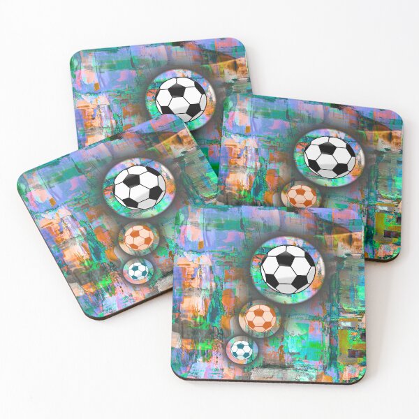 Item preview, Abstract Soccer Ball Art – Colorful Modern Sports Artwork designed and sold by PetruArtDesigns.