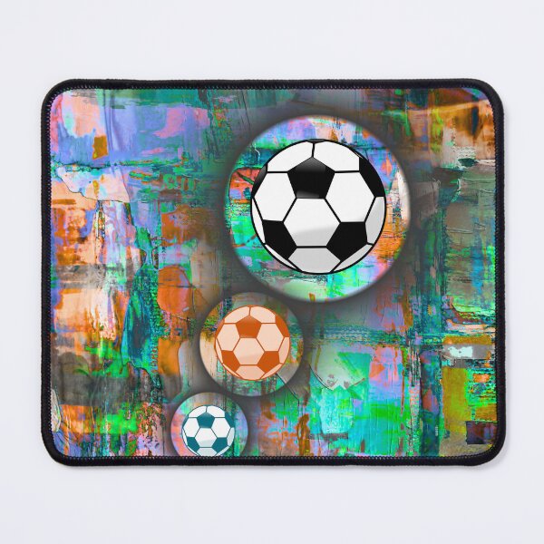 Item preview, Abstract Soccer Ball Art – Colorful Modern Sports Artwork designed and sold by PetruArtDesigns.