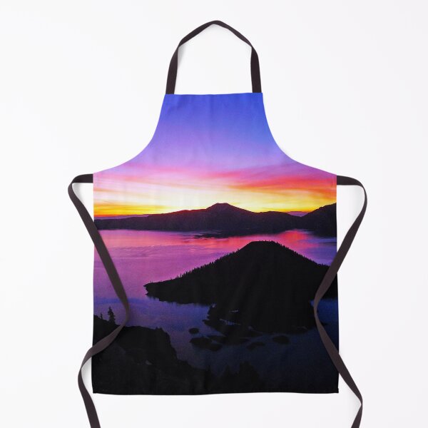 Item preview, Sunrise over Crater Lake, Wizard Island, Oregon fine art color photograph print designed and sold by Jéanpaul Ferro.