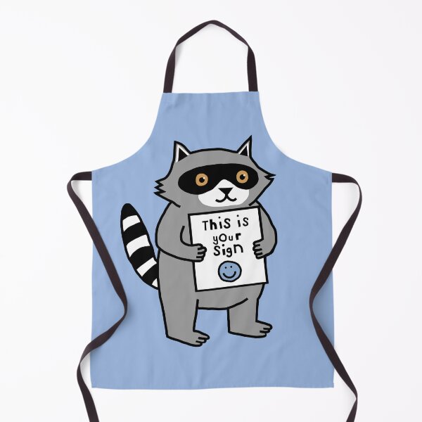 Item preview, This is Your Sign says Cute Raccoon designed and sold by ellenhenry.
