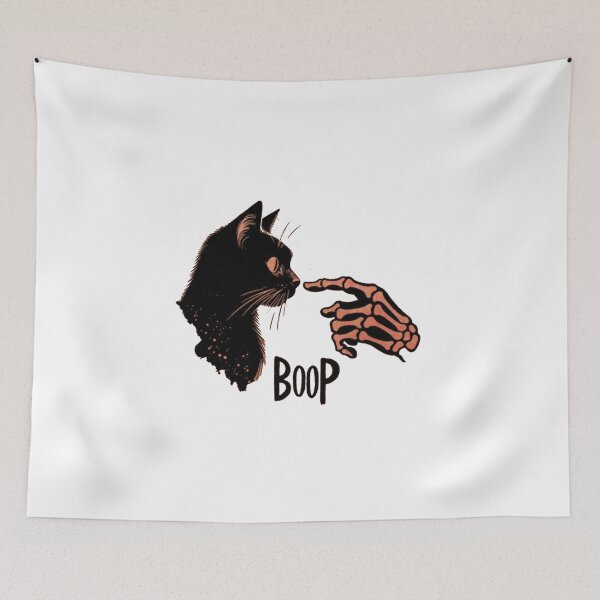 Item preview, Skeleton Cat Boop – Cute Spooky Halloween Cat  designed and sold by roartusa.