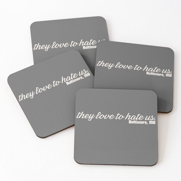 Item preview, Baltimore, MD - They Love to Hate Us - White designed and sold by SportyFemmeShop.